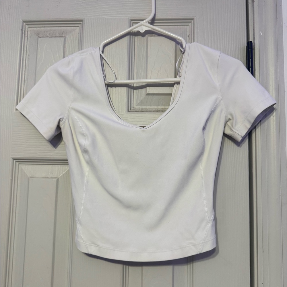 White Lululemon Align Top Short Sleeve Women’s Top